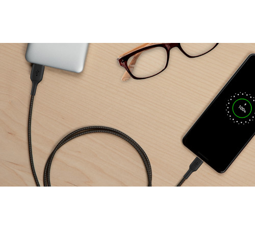 Кабель Belkin USB-A - USB-С, BRAIDED, 1m, black