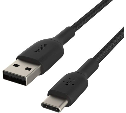 Кабель Belkin USB-A - USB-С, BRAIDED, 1m, black