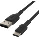 Кабель Belkin USB-A - USB-С, BRAIDED, 1m, black