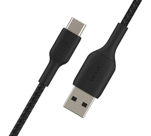 Кабель Belkin USB-A - USB-С, BRAIDED, 1m, black