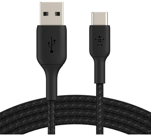 Кабель Belkin USB-A - USB-С, BRAIDED, 1m, black
