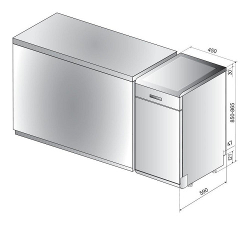 Посудомийна машина Whirlpool WSFO3O23PF