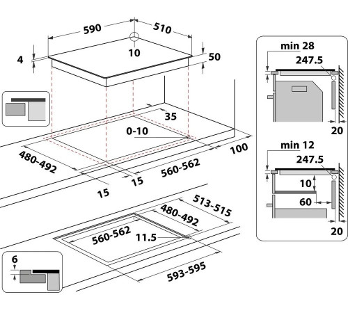 Варильна поверхня індукційна Whirlpool WSQ4860NE