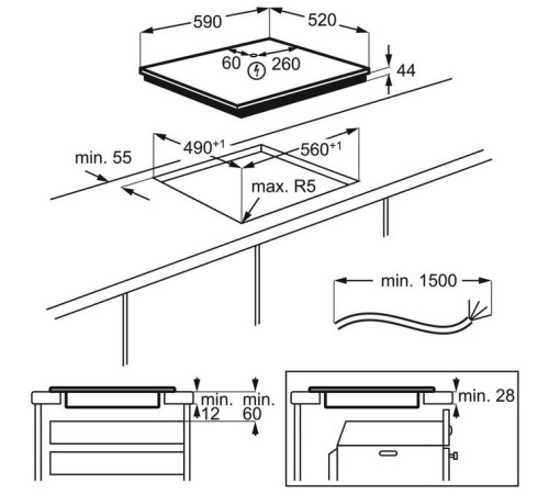 Варильна поверхня індукційна Electrolux LIR60433