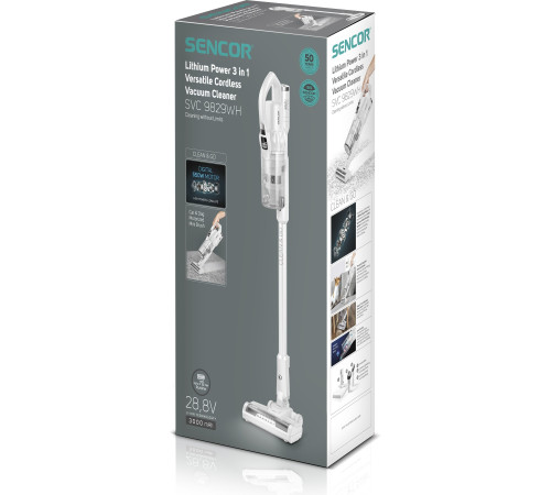 Аккумуляторный пылесос Sencor SVC9829WH