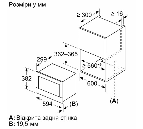 Встраиваемая микроволновая печь Bosch BFR7221B1