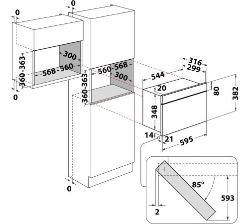 Встраиваемая микроволновая печь Whirlpool MBNA900B