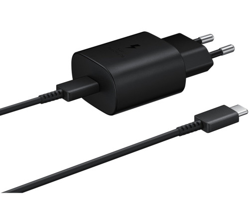 Мережевий зарядний пристрій Samsung 25W PD Wall Charger + Type-C Cable Black