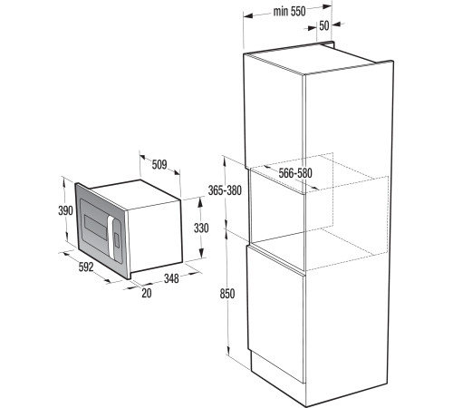 Мікрохвильовка з грилем Gorenje BM235ORAW
