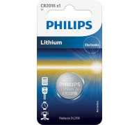 Батарейка Philips CR-2016 bat(3B) Lithium 1шт (CR2016/01B)