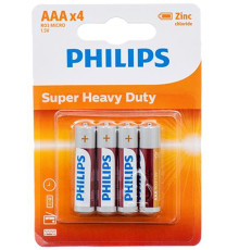 Батарейка Philips AAA bat Carbon-Zinc 4шт LongLife (R03L4B/10)