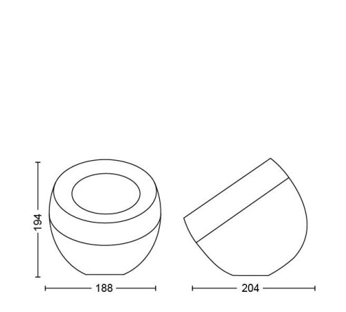 Настільний світильник розумний Philips Hue Iris, 2000K-6500K, RGB, ZigBee, Bluetooth, димування, біл