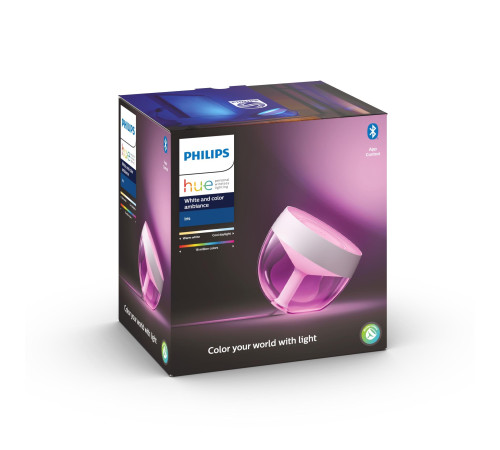 Настільний світильник розумний Philips Hue Iris, 2000K-6500K, RGB, ZigBee, Bluetooth, димування, біл
