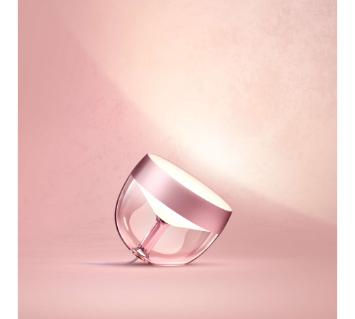 Настільний світильник розумний Philips Hue Iris, 2000K-6500K, RGB, ZigBee, Bluetooth, димування, рож