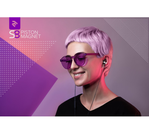 Навушники 2E S8 Piston Magnet Золотий