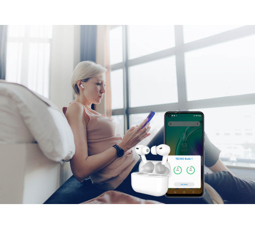 Навушники TECNO Buds 1 White