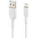 Кабель Belkin USB-A - Lightning, BRAIDED, 2m, white