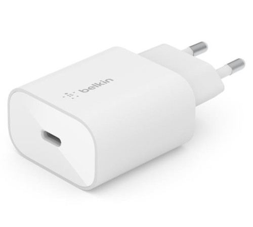 Мережевий ЗП Belkin Home Charger 25W Power PD PPS USB-C, white