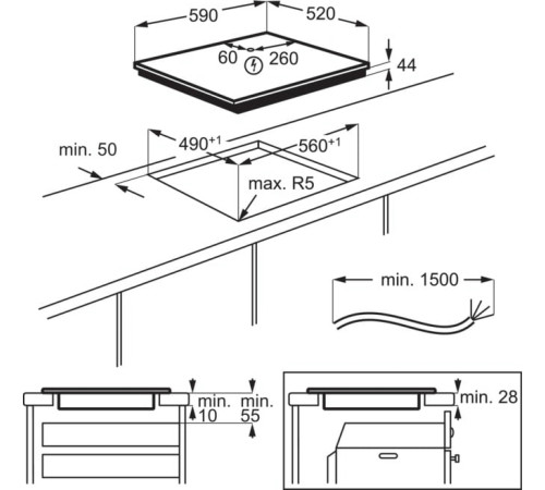 Варочная поверхность индукционная Electrolux EIS62453