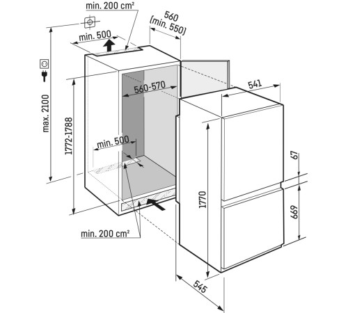 Встраиваемый холодильник Liebherr ICNSE5103