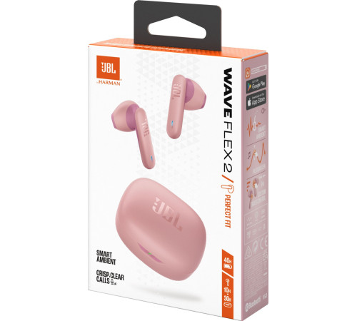 Наушники JBL Wave Flex 2 Pink (JBLWFLEX2PIK)
