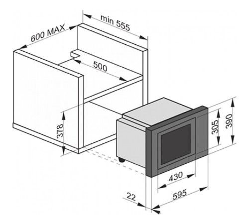 Мікрохвильовка з грилем і конвекцією Kaiser EM 2545 ElfAD