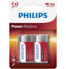 Батарейка Philips C bat Alkaline 2шт PowerLife (LR14P2B/97)
