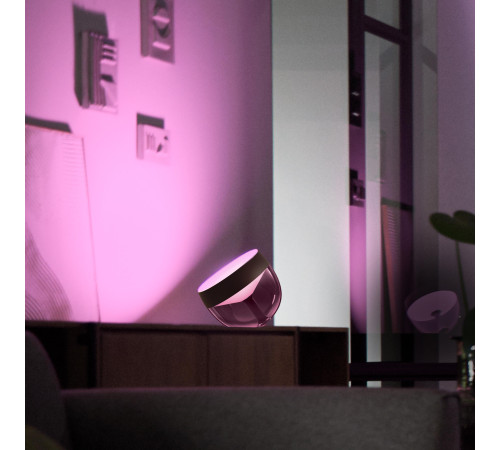 Настільний світильник розумний Philips Hue Iris, 2000K-6500K, RGB, ZigBee, Bluetooth, димування, чор