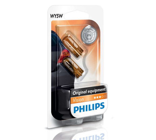 Галогенна Автолампа Philips WY5W 12V 5W (12396NAB2)