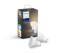 Світлодіодна лампа LED Philips LED Hue GU10 5.2W(57W) 2700K Bluetooth Dim комплект 2 шт (92900195350
