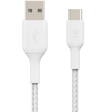 Кабель Belkin USB-A - USB-С, BRAIDED, 1m, white