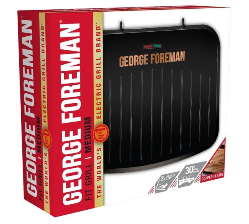 Електрогриль притискний George Foreman Fit Grill Copper Medium 25811-56