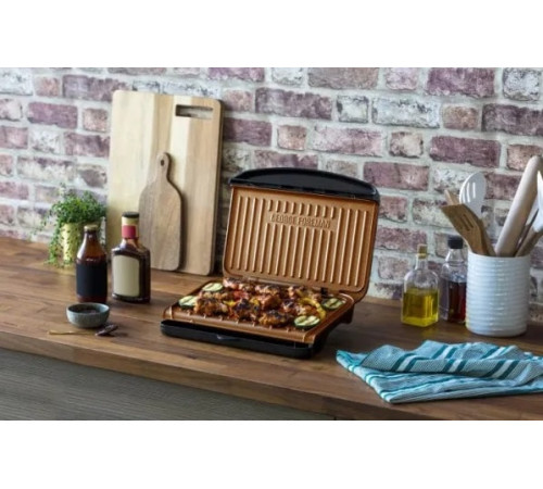 Електрогриль притискний George Foreman Fit Grill Copper Medium 25811-56