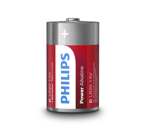 Батарейка Philips D bat Alkaline 2шт PowerLife (LR20P2B/97)
