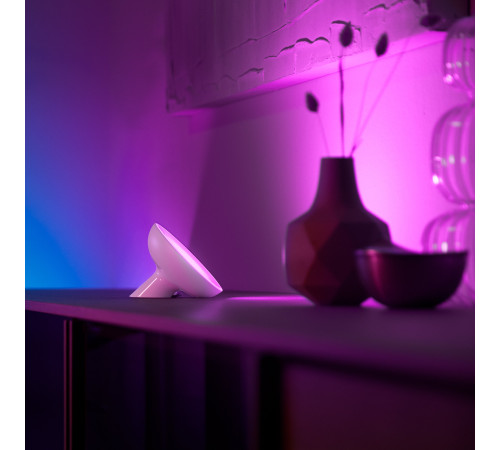 Настільний світильник розумний Philips Hue Bloom, 2000K-6500K, RGB, ZigBee, Bluetooth, димування, бі