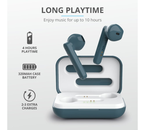 Навушники Trust Primo Touch True Wireless Mic Blue