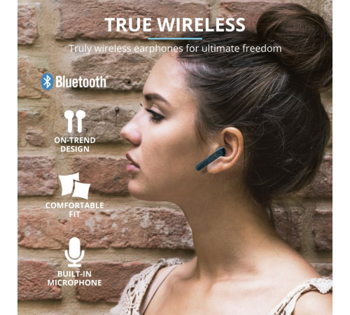 Навушники Trust Primo Touch True Wireless Mic Blue
