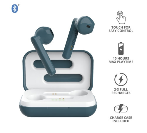 Навушники Trust Primo Touch True Wireless Mic Blue