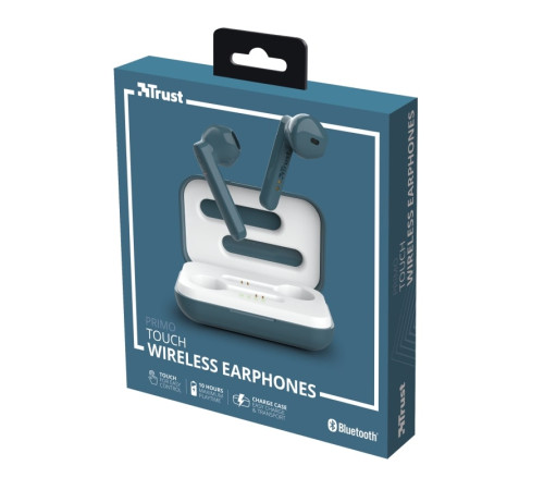 Навушники Trust Primo Touch True Wireless Mic Blue
