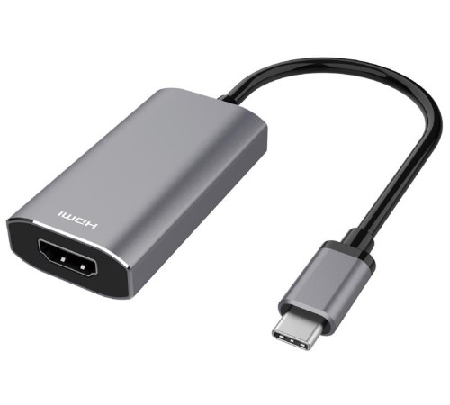 Адаптер 2E USB-C - HDMI 2.1, 0.21m, space grey
