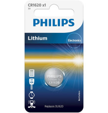 Батарейка Philips CR-1620 bat(3B) Lithium 1шт (CR1620/00B)