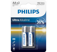 Батарейка Philips AA bat Alkaline 2шт Ultra Alkaline (LR6E2B/10)