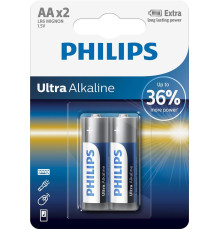 Батарейка Philips AA bat Alkaline 2шт Ultra Alkaline (LR6E2B/10)