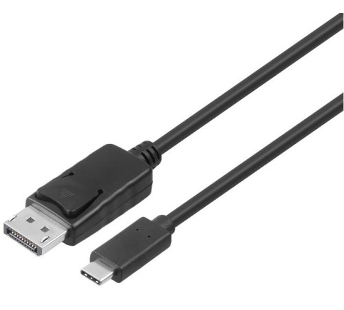 Кабель 2Е USB-C - DisplayPort (AM/AM), 3840*2160@60Hz, 1m, black