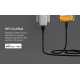 Кабель Belkin USB-A - Lightning плетений, силіконовий, з ремінцем на магніті, 1м, Black