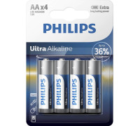 Батарейка Philips AA bat Alkaline 4шт Ultra Alkaline (LR6E4B/97)