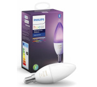Лампа розумна Philips Hue E14, 5.3W(40Вт), 2000K-6500K, RGB, ZigBee, Bluetooth, димування