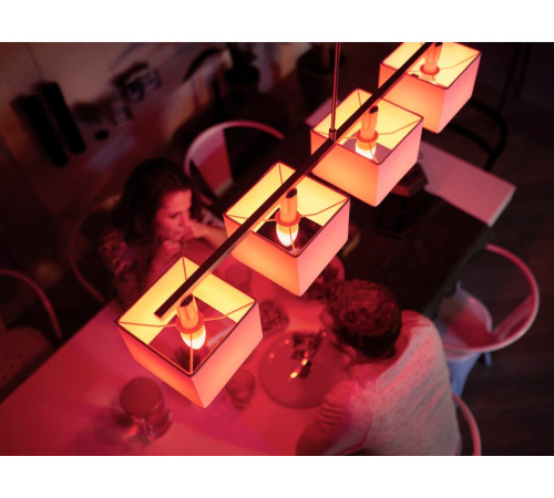 Лампа розумна Philips Hue E14, 5.3W(40Вт), 2000K-6500K, RGB, ZigBee, Bluetooth, димування