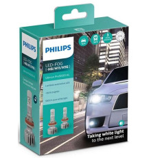 Світлодіодна Автолампа Philips H8/H11/H16 Ultinon Pro5000 HL +160% (11366U50CWX2)