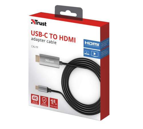 Кабель Trust Calyx USB-C to HDMI Adapter Cable